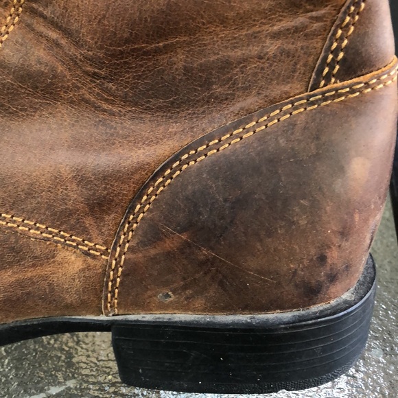 🚨B2G1 ARIAT Brown Leather Ankle Booties - Picture 4 of 12